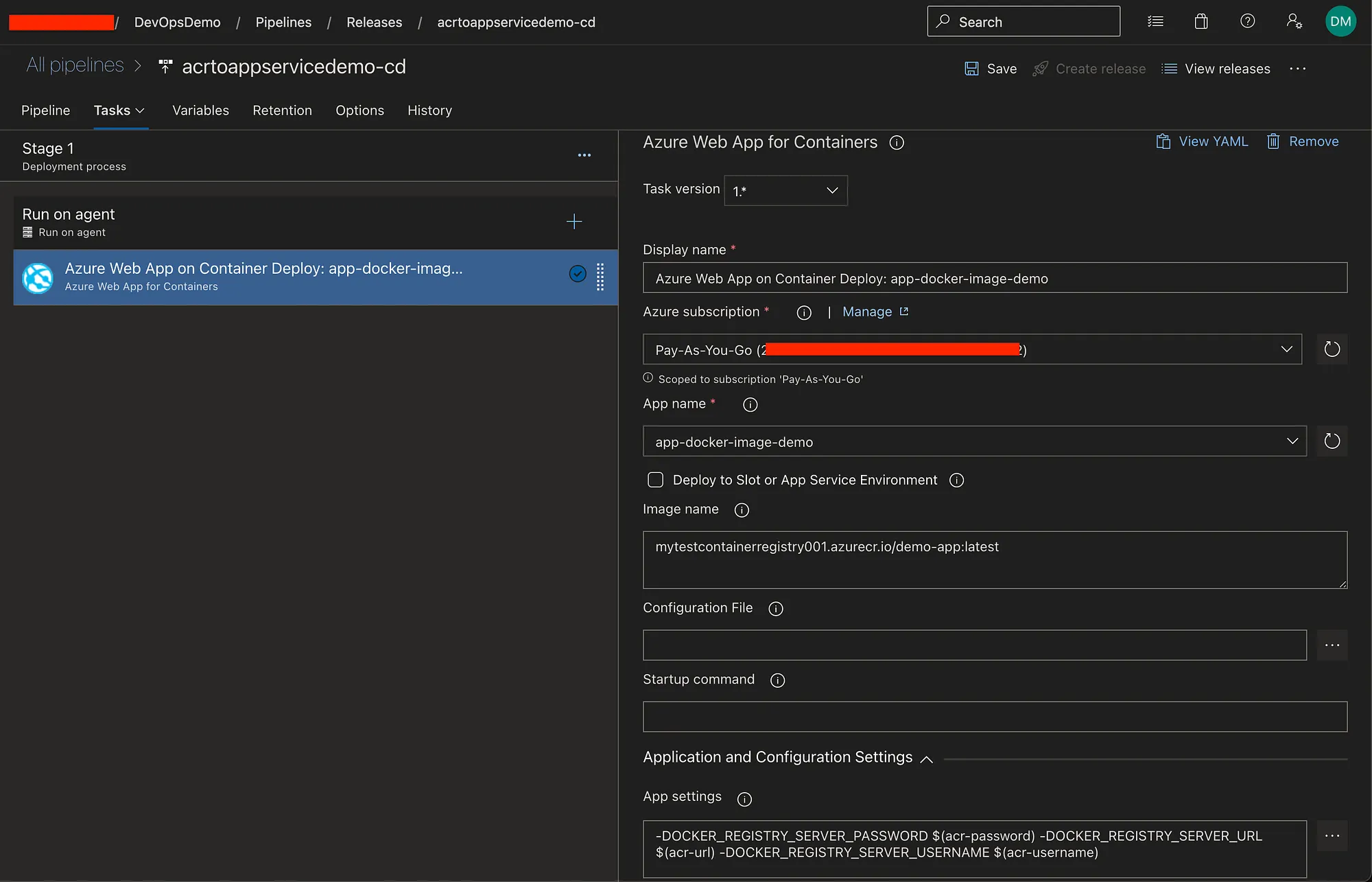 CD pipeline setup